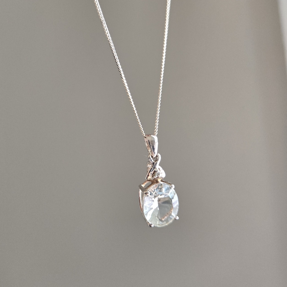 Prasiolite Pendant Necklace